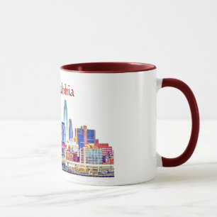 Philadelphia-Farbskizze-Tasse Tasse
