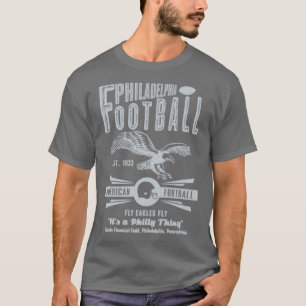 Philadelphia Football Est 1933 Fly Eagles Fly Vint T-Shirt