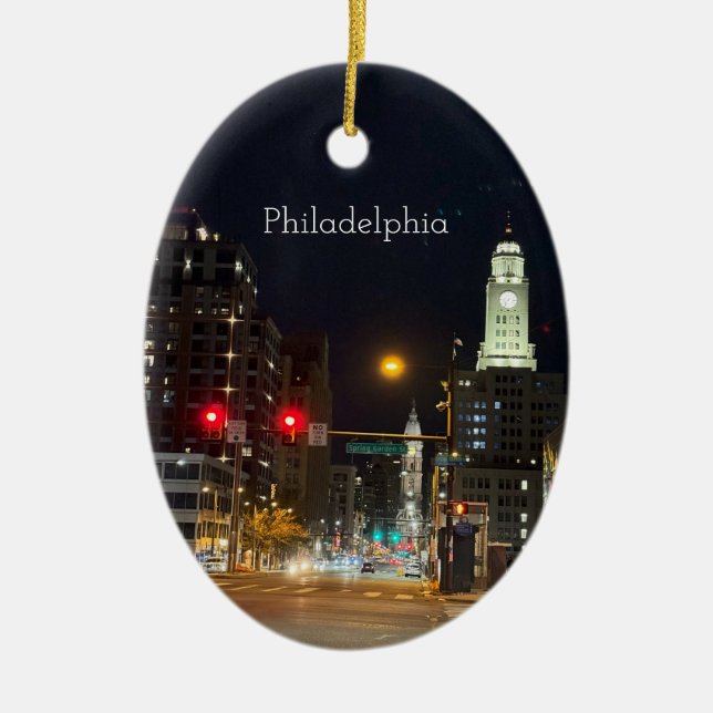 Philadelphia Foto Ornament (Vorne)
