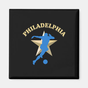 Philadelphia Fußballfan Unterstützer Stadion Zeige Magnet