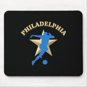 Philadelphia Fußballfan Unterstützt Stadion Zeigen Mousepad
