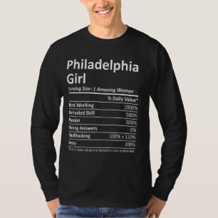Philadelphia Girl Pa Pennsylvania Funny City Zuhau T-Shirt