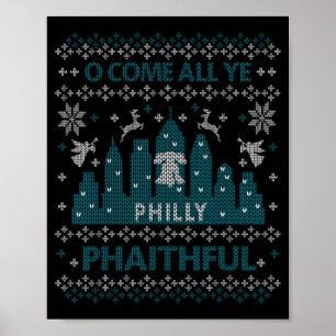 Philadelphia Hässliches Weihnachten Oh kommt alle Poster