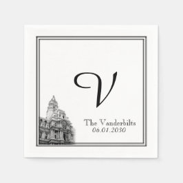 Philadelphia Hochzeit in Urlaubsort Napkin Serviette