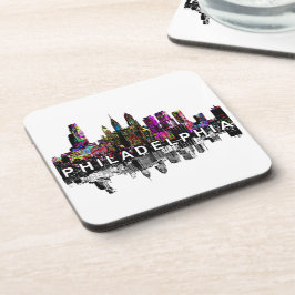 Philadelphia in Graffiti Beverage Coaster Getränkeuntersetzer