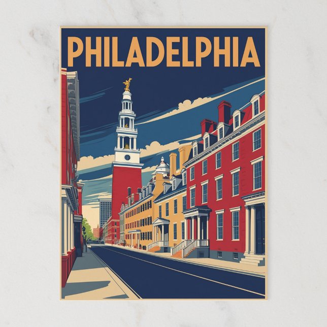 Philadelphia Independence Hall Postkarte (Von Creator hochgeladen)