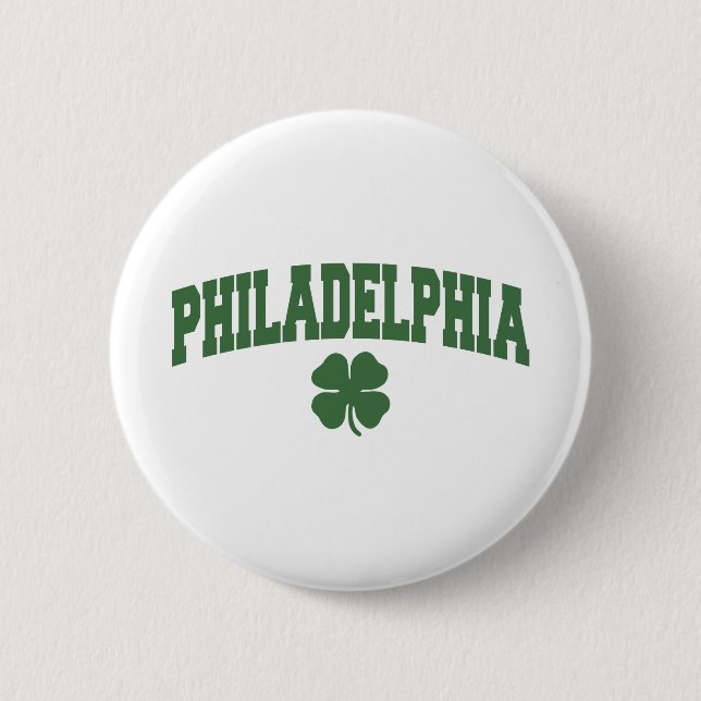 Philadelphia (irisches Kleeblatt) Button (Vorderseite)