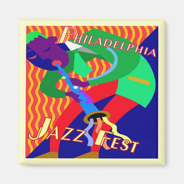 Philadelphia Jazz Fest Magnet (Vorne)