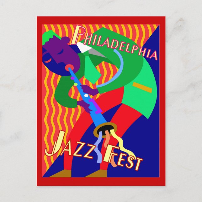 Philadelphia Jazz Fest Postkarte (Vorderseite)