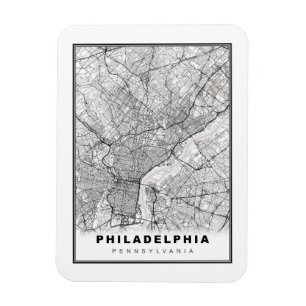 Philadelphia-Karte Magnet