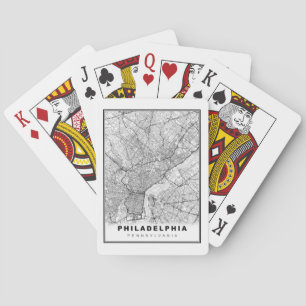 Philadelphia-Karte Spielkarten