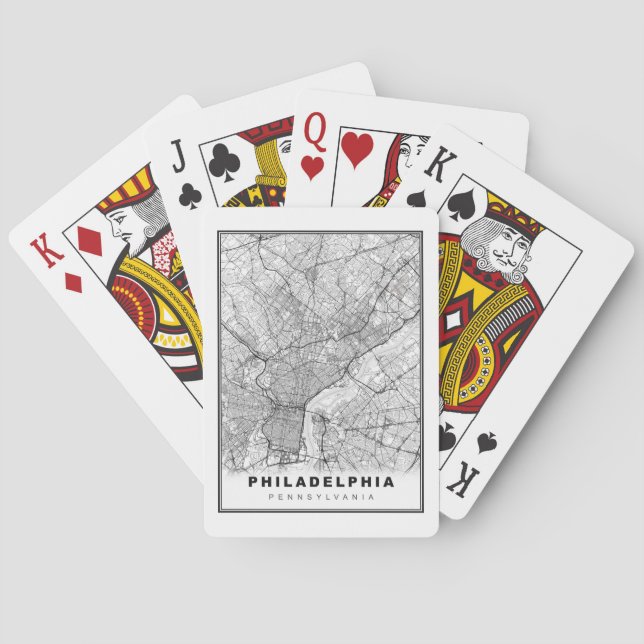 Philadelphia-Karte Spielkarten (Rückseite)