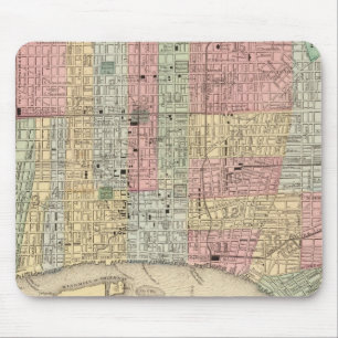 Philadelphia Karte von Mitchell Mousepad