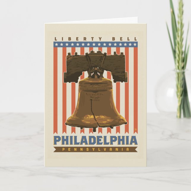 Philadelphia | Liberty Bell Karte (Vorderseite)