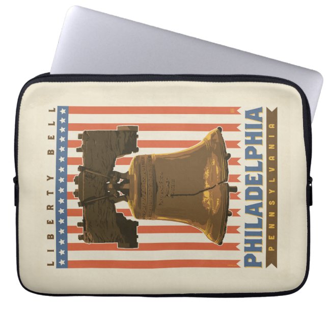 Philadelphia | Liberty Bell Laptopschutzhülle (Vorderseite)