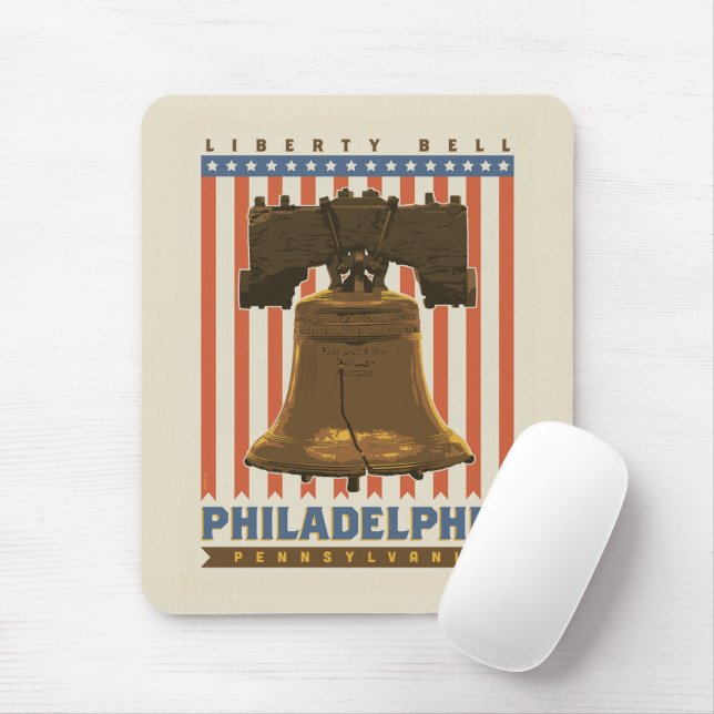 Philadelphia | Liberty Bell Mousepad (Mit Mouse)