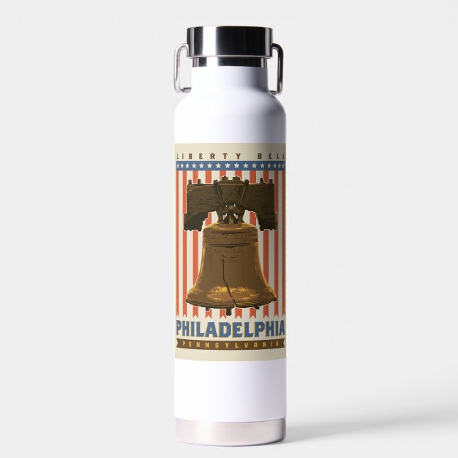 Philadelphia | Liberty Bell Trinkflasche (Vorne)