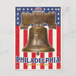 Philadelphia Liberty Bell Vintage Postkarte