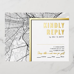 Philadelphia Liebe Locator   UAWG Antwort Folie Einladungspostkarte