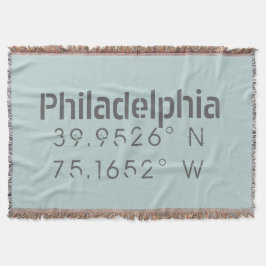 Philadelphia Longitude Latitude Decke