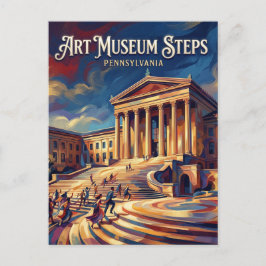 Philadelphia Museum of Art Pennsylvania Postkarte