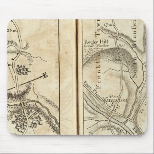 Philadelphia - New York Road Map 2 Mousepad