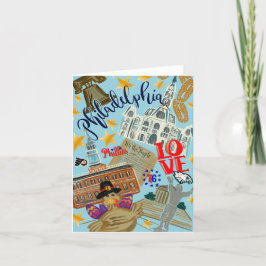 Philadelphia Notecard Dankeskarte