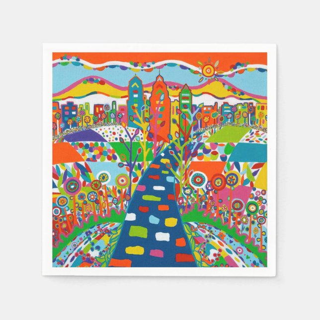 Philadelphia, PA Papier Napkins Serviette (Vorderseite)