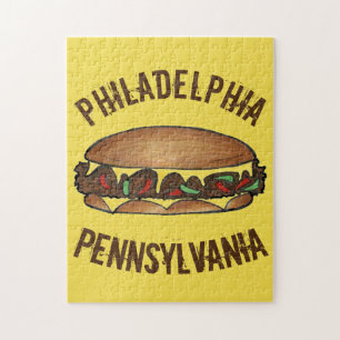Philadelphia PA Pennsylvania Philly Cheese Steak Puzzle
