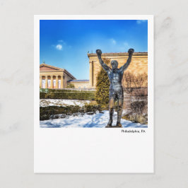 Philadelphia PA - Rocky Statue Postkarte