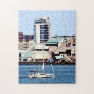 Philadelphia PA - Sailboat by Penn's Landing Puzzle