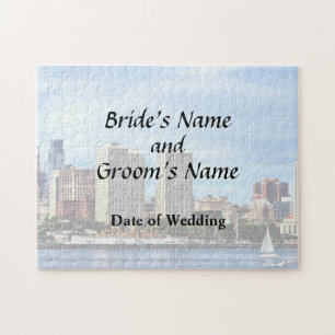Philadelphia Pa Skyline Hochzeitslieferungen Puzzle