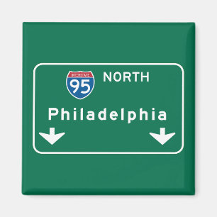 Philadelphia, PA-Straßenzeichen Magnet