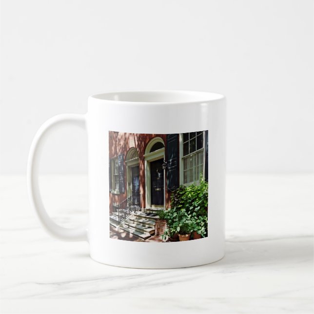 Philadelphia PA - Street in Society Hill Kaffeetasse (Links)