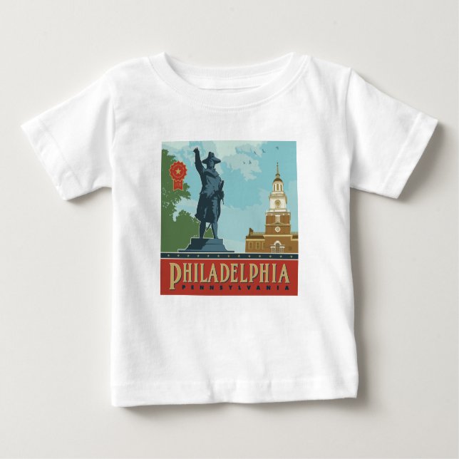 Philadelphia, PA | Unabhängigkeitshalle Baby T-shirt (Vorderseite)