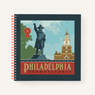Philadelphia, PA Unabhängigkeitshalle Notizbuch