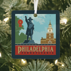 Philadelphia, PA   Unabhängigkeitshalle Ornament Aus Metall