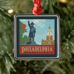 Philadelphia, PA   Unabhängigkeitshalle Ornament Aus Metall