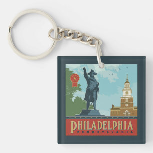 Philadelphia, PA   Unabhängigkeitshalle Schlüsselanhänger