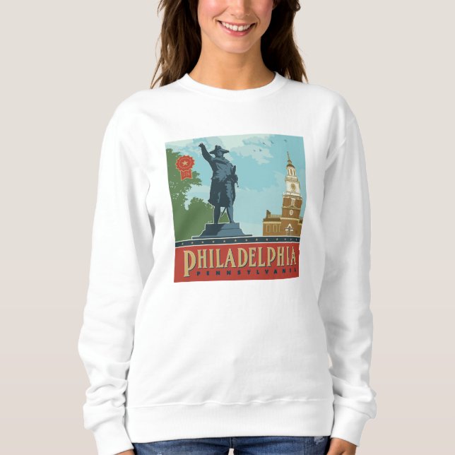 Philadelphia, PA | Unabhängigkeitshalle Sweatshirt (Vorderseite)