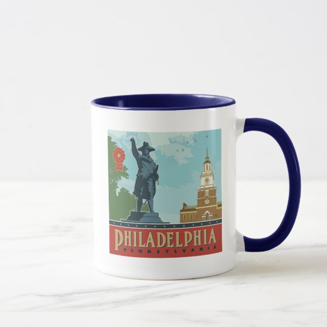 Philadelphia, PA | Unabhängigkeitshalle Tasse (Rechts)