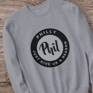 Philadelphia Passion City Vintag Retro Black Sweatshirt