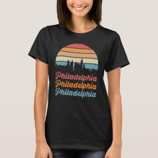 Philadelphia Pennsylvania City Street Karte T-Shirt