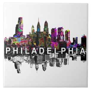 Philadelphia, Pennsylvania in Graffiti Fliese