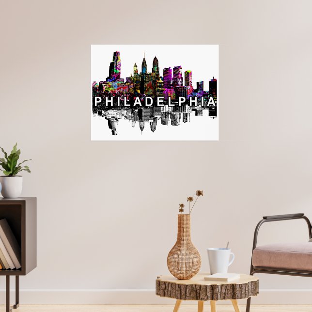 Philadelphia, Pennsylvania in Graffiti Poster (Wohnzimmer 3)