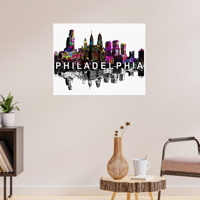 Philadelphia, Pennsylvania in Graffiti Poster (Wohnzimmer 3)