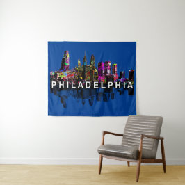 Philadelphia, Pennsylvania in Graffiti Tapestry Wandteppich