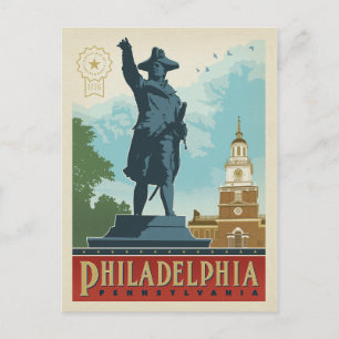 Philadelphia, Pennsylvania   Independence Hall Postkarte
