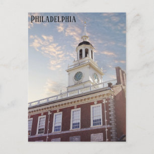 Philadelphia Pennsylvania Independence Hall Travel Postkarte