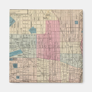 Philadelphia, Pennsylvania Karte Magnet